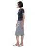 Partimento Woman Pwc Lace Trim Eyelet Midi Skirt_Melange