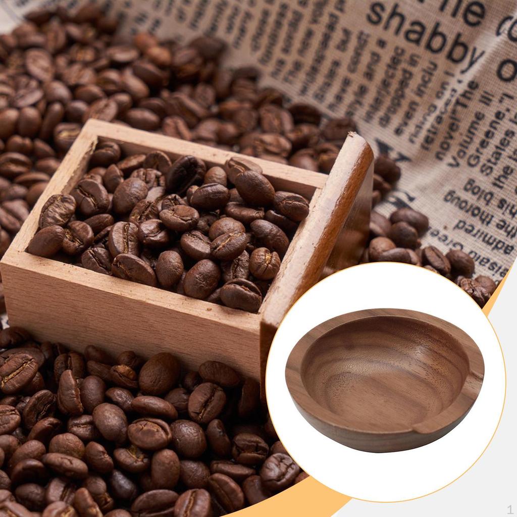 Solid Wood Coffee Bean Measuring Cup for Lovers Tea Leaf Scoop Vessel