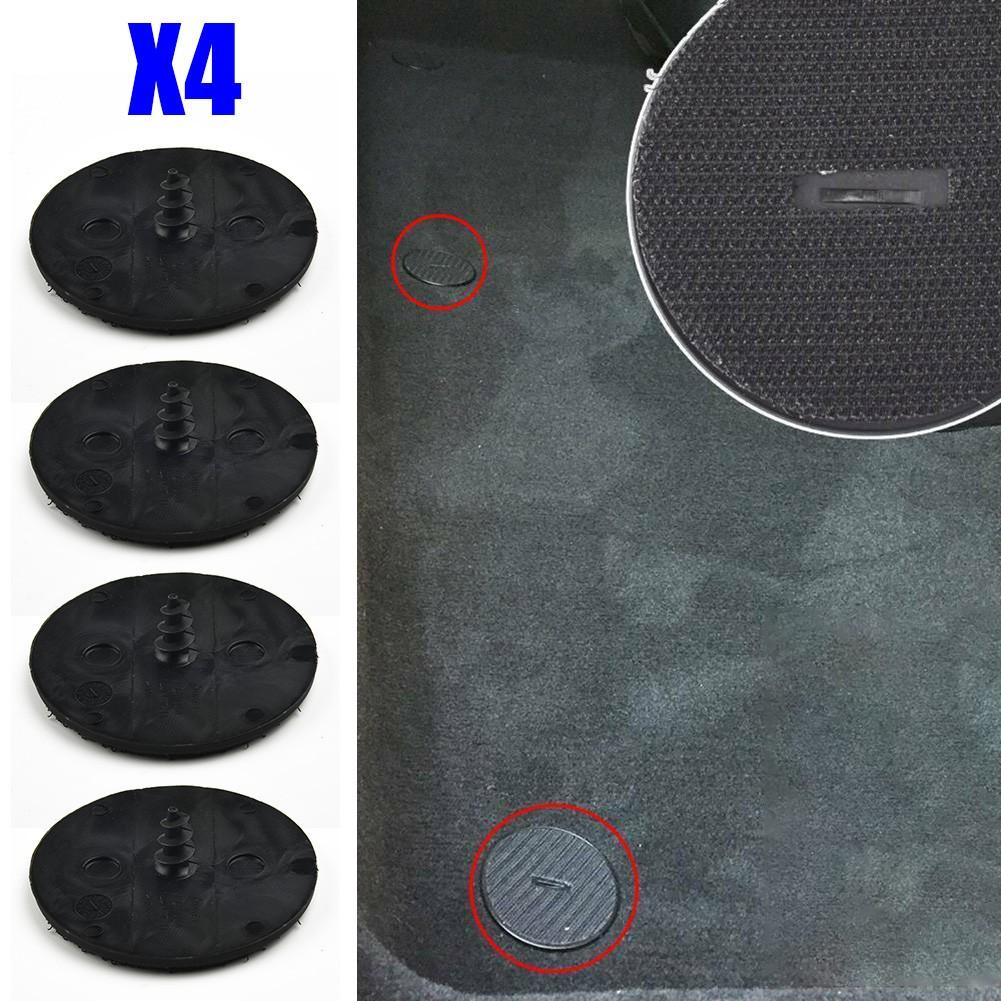 Floor Mat Clips 4Pcs Black Easy To Install Fixed Car Carpet