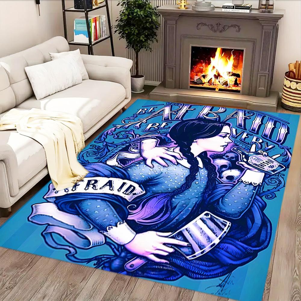 Dark Gothic Portrait rug for living rooms, bedrooms, home décor, and as gifts.