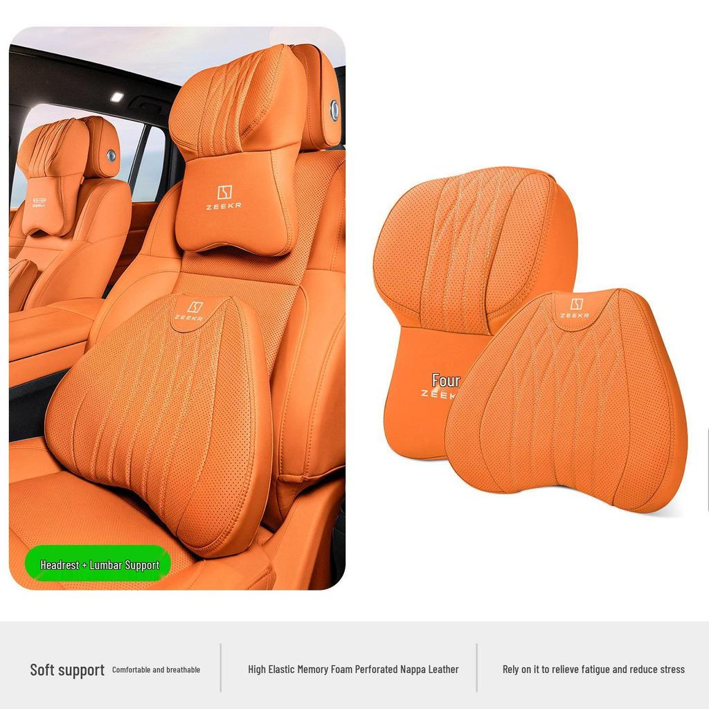 Zeekr 001/009/007 Car Headrest Neck & Lumbar Support Pillow Cushion