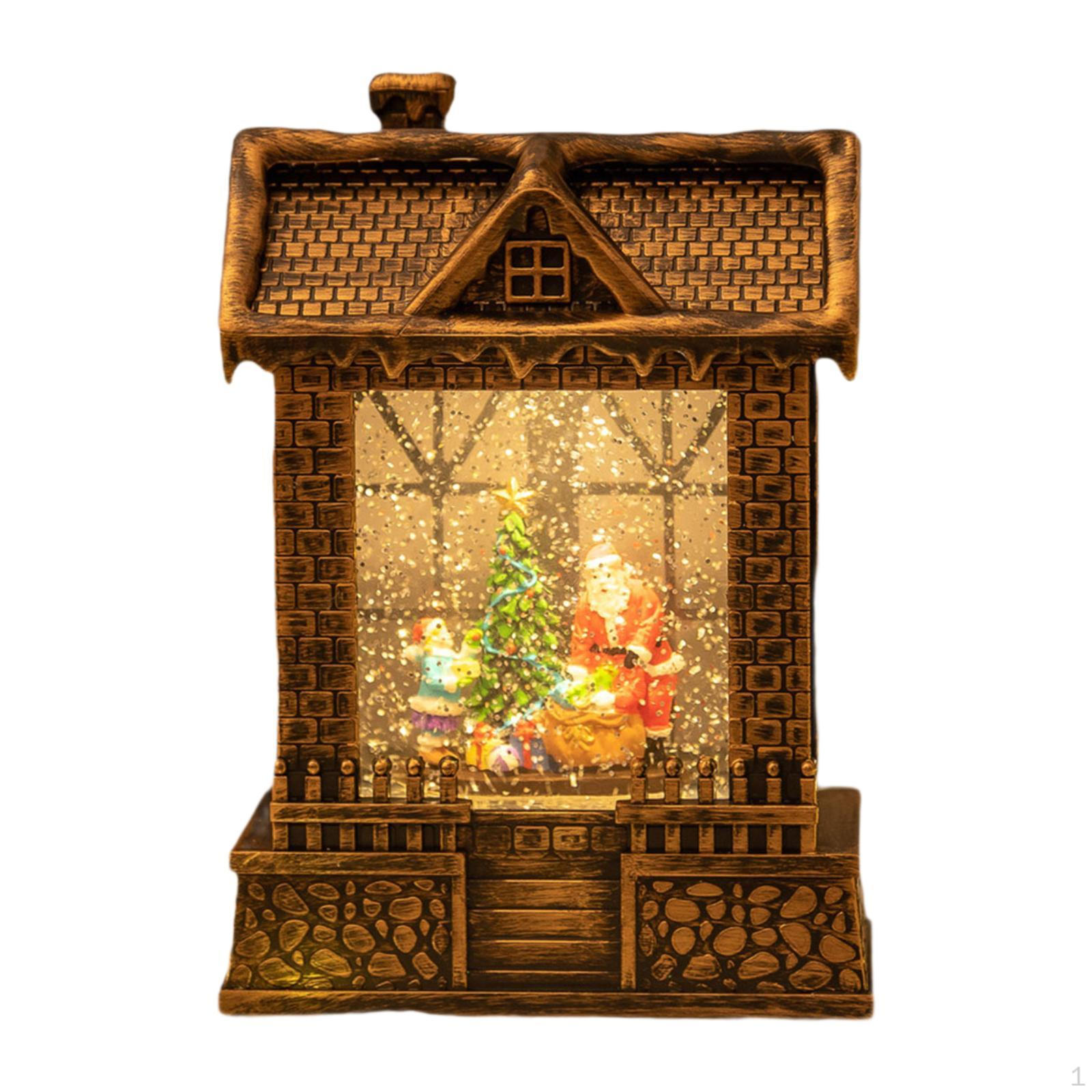 

Рождественский домик, миниатюрный снежный шар, фонарь 15x8x21,5 см, украшение ручной работы