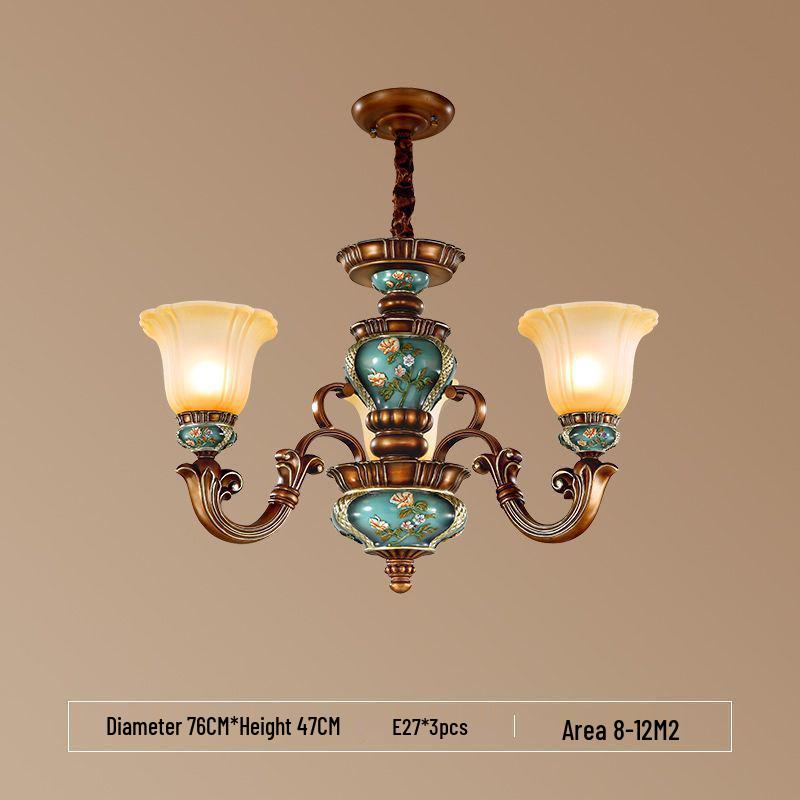 European Luxury Chandelier - Retro Atmospheric Lighting for Living Rooms and Bedrooms