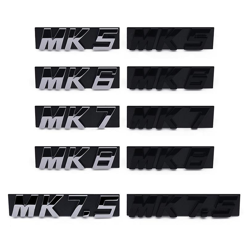 OPQ1 2026 Hot VOLKSWAGEN 3D Black Silver MK5 MK6 MK7 Mk8 Car Front Grill Emblem Car Stickers for Volkswagen VW Golf GTI MK 5 MK 6 Mk