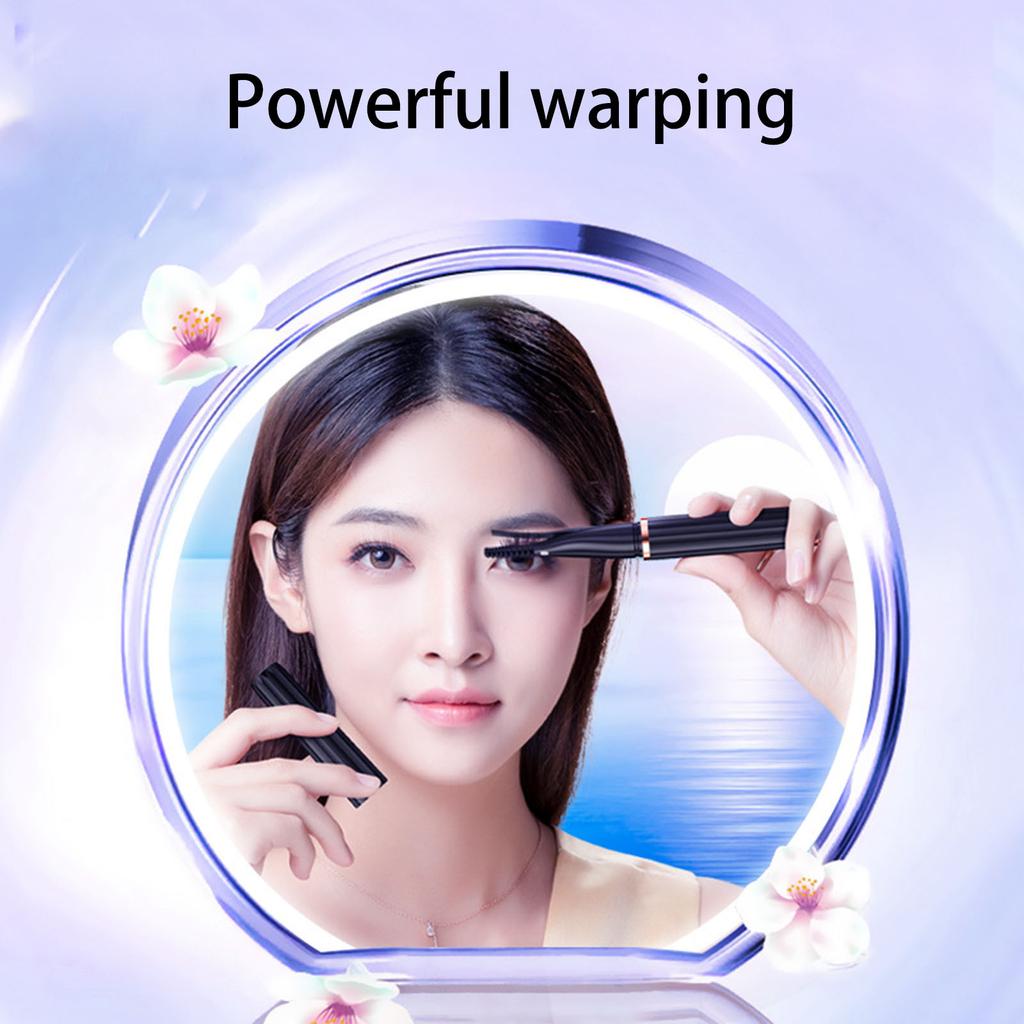 Heated Eyelash Curler, 3 Heating Modes, Electric Eyelash Curler With Comb, 24 Hours Lasting For Makeup Tools, USB Rechargeable
