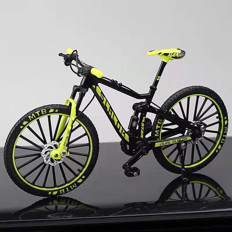 Legierung Mountainbike Modell Simulation Downhill Racing Mini Metall Spielzeug Fahrrad Mit Pedalverbindung Hinterrad Dekoration Sammlerstück