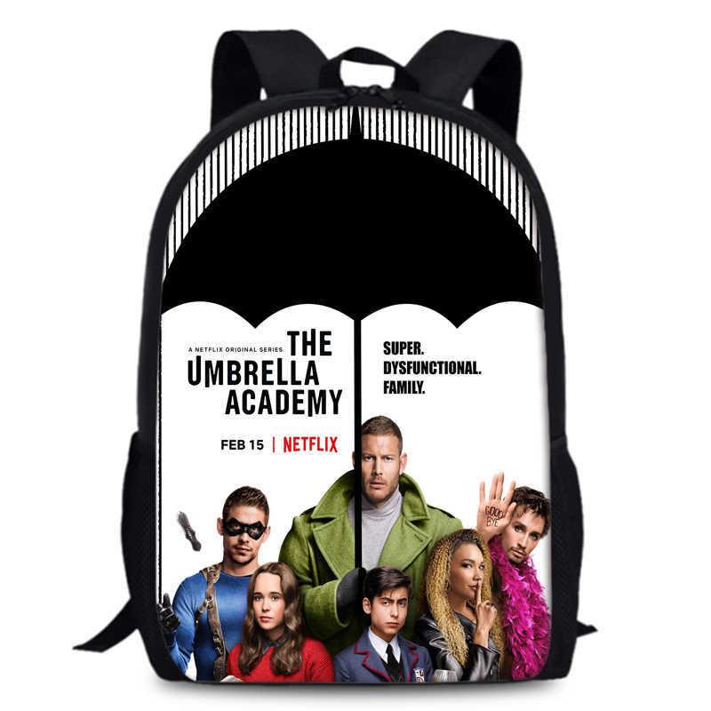 Umbrella Academy Backpack For Elementary School Stylish Durable And Breathable Oxford Cloth Design