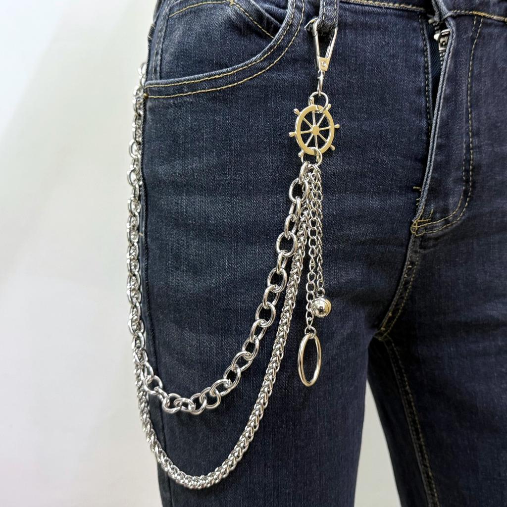 European and American Jewelry Multi-layer Chain Decorative Trouser Chain Versatile Punk Waist Chain