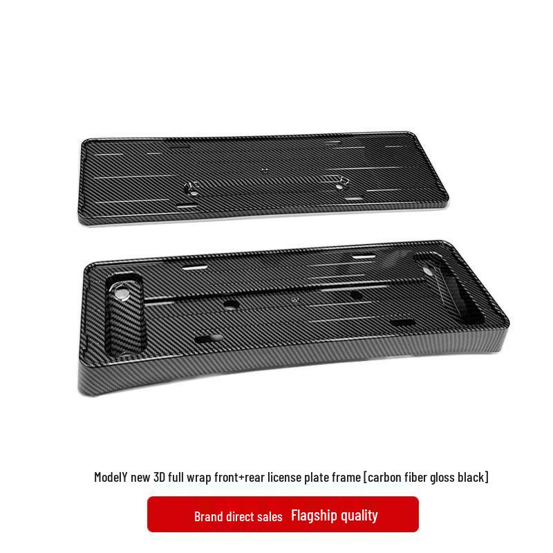 Tesla Model 3/Y Kennzeichenhalterahmen - Neue Version, Halterung mit vollem Schutz