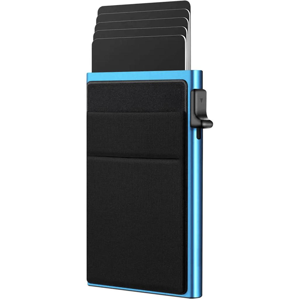 Aluminum RFID Shielding Card Holder - Automatic Pop-up, Anti-Theft, Anti-Demagnetization, Ultra-Thin Metal Clip