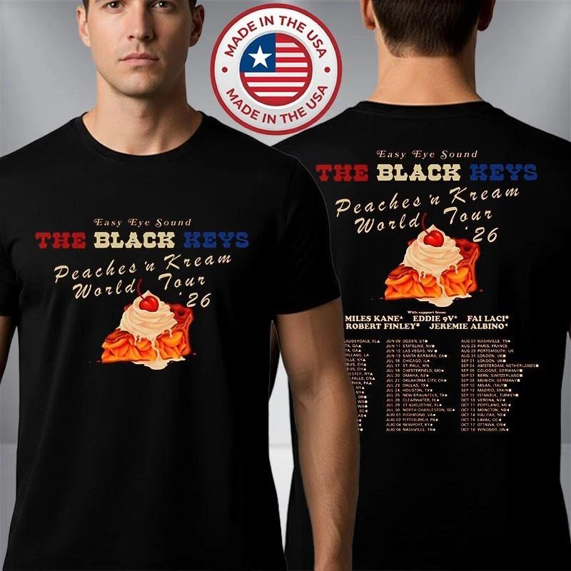 The Black Keys Peaches N Kream World Tour 2026 Programma Date del Tour T-Shirt Unisex