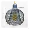 Double Layer Lamp Cage Retro Design Metal Mesh Lampshade Hollow Iron for Restaurant