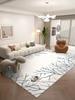Nordic Style Textured Area Rug for Living Room Bedroom Oversized Machine Washable Non-Slip Soft Floor Mat