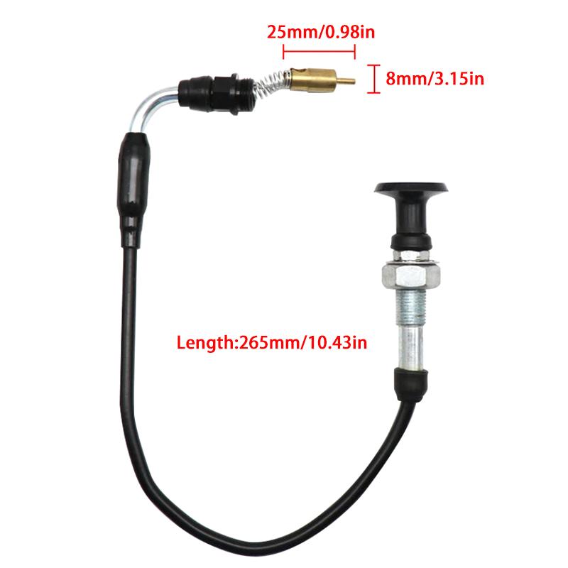 Vergaser Choke Kabel Zubehör Universell Passend Motorrad Drehgriff Ersetzt Reparatur Premium Motorrad Gaszug Druck Zug