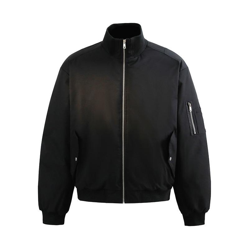 

Padded jacket men s and women s dark night red inner lnf three-proof padded jacket warm turtleneck flight jacket padded jacket men s 2XL