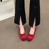 New Square-toed Flat Single-shoe Women's Casual Soft-soled Large-sized Shallow Ballet Shoes