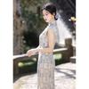 Retro style improved cheongsam women's 1011 new young girls new Chinese sleeveless long dress temperament can be worn daily