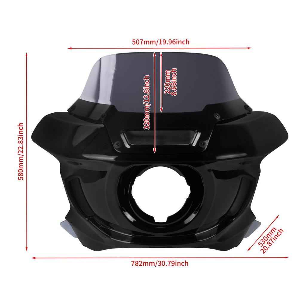 Multi-color Headlight Fairing for Harley Softail & Road King S After 2018 - ST Style
