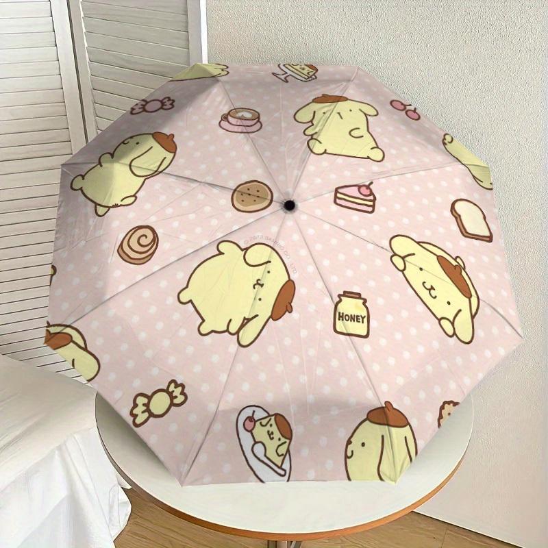 1pc Cute Pastel Animal Pattern Umbrella with Plastic Handle,Suitable for All Seasons Home Travel Outdoor UmbrellaSanlio568