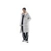 Solid Color Zipper Hooded Comfortable Breathable Long Down Jacket Men Outerwear Sand-Gray 972448902-5