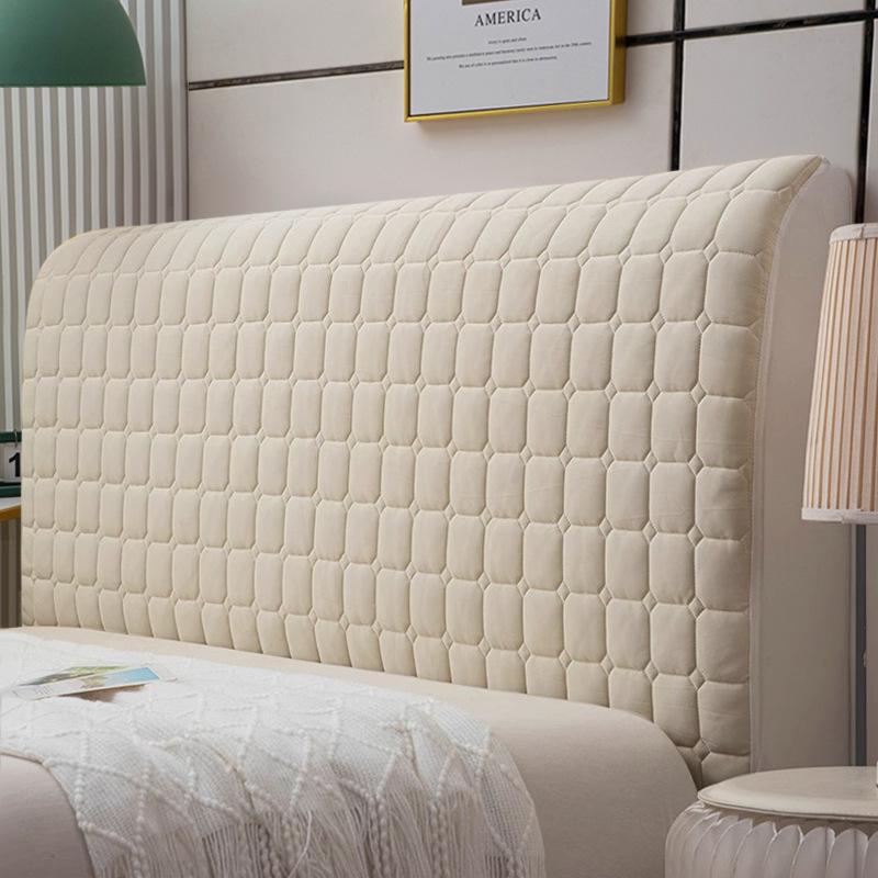 

Checkered Pattern Universal Headboard Cover with Soft Feel High Elasticity for Home Use,Thickened Ice Silk Latex Headboard Cover 120cm жёлтый