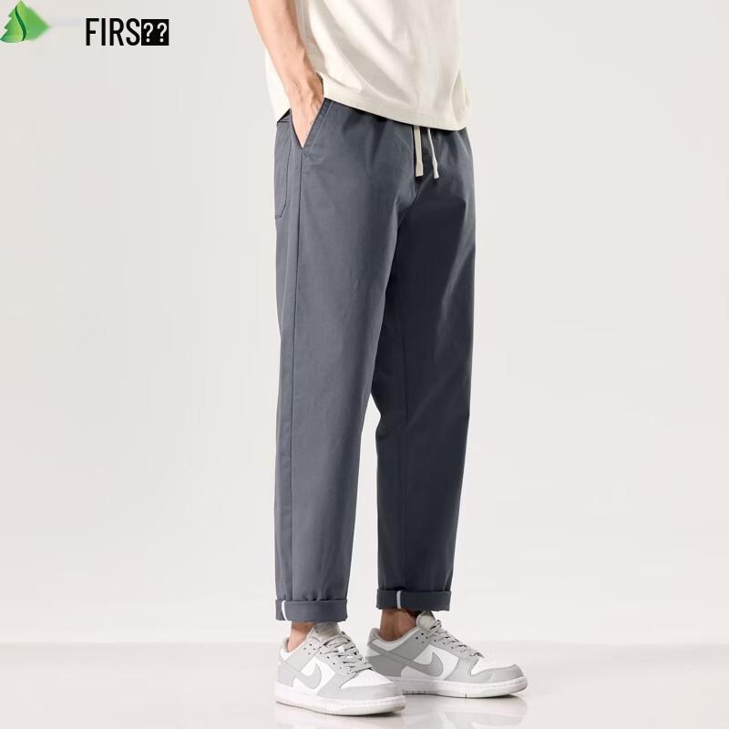 FIRS Men s Spring/Summer Stretch Straight-Fit Casual Pants 33