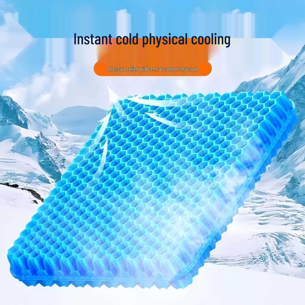 Breathable Honeycomb Cooling Gel Seat Cushion for Car, Office, or Home
