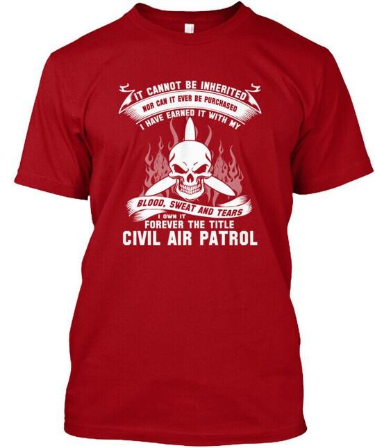 

Civil Air Patrol It Cannot Be Inherited Nor Can Ever T-Shirt Made in USA S-5XL Unisex T-Shirt XXL