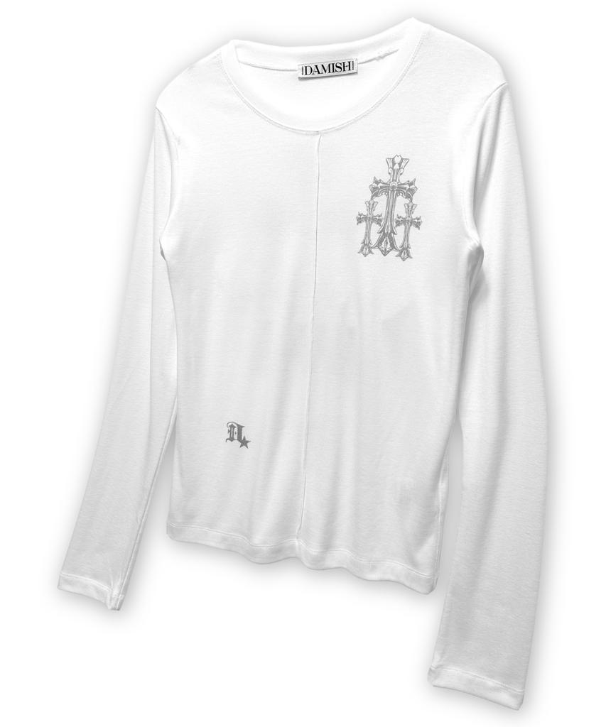 Damiswi Triple Cross Long Sleeve_White