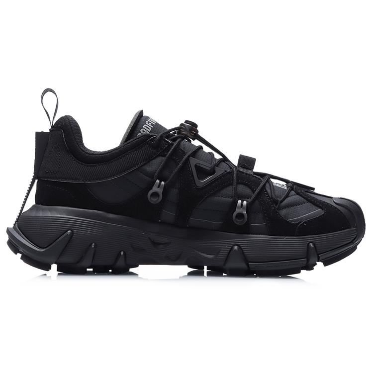 Li Ning Wu Xing 1 Dämpfung Rutschfest Abriebfest Unterstützung Niedriger Schaft Performance Basketballschuhe Herren Schwarz AGBR003-12