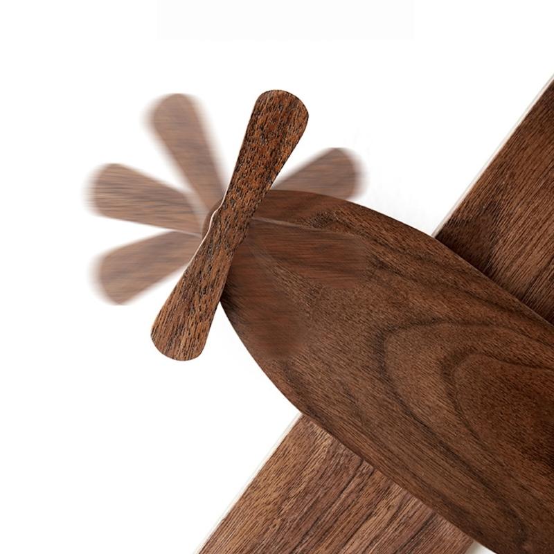 Fun Airplanes Design Solid Wood Wall Hook For Childrens Room Decorative Key Holder And Easy Installation