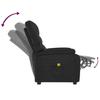 Vidaxl Massage Armchair, Black, Faux Leather