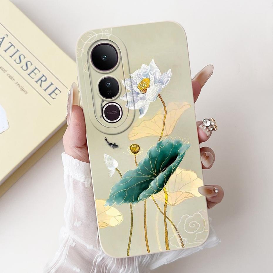 For Vivo V50 Lite V50 2025 Beautiful Butterfly Floral Phone Case For Vivo V50 V 50 V50lite 4G 5G Soft Silicone Shockproof Cases