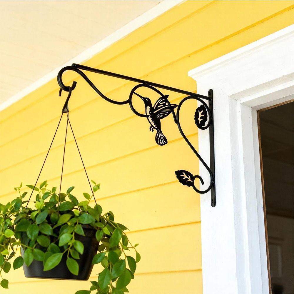 Sturdy Flower Pot Bracket Heavy Duty Feeding Bird Rack Hanging Bracket  Home Decor