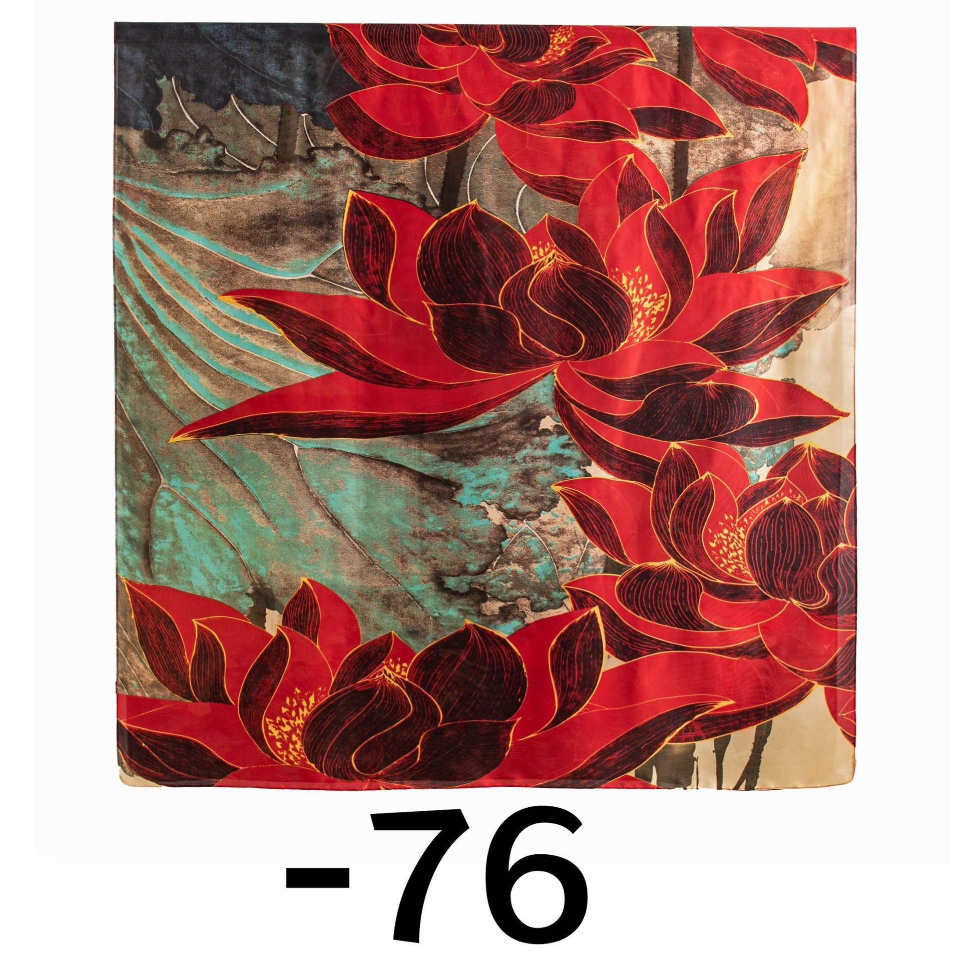 

Элегантный шелковый шарф с принтом камелии женский весенний шарф из искусственного шелка шарф для тепла и защиты от солнца для помещений с кондиционером 90*180CM