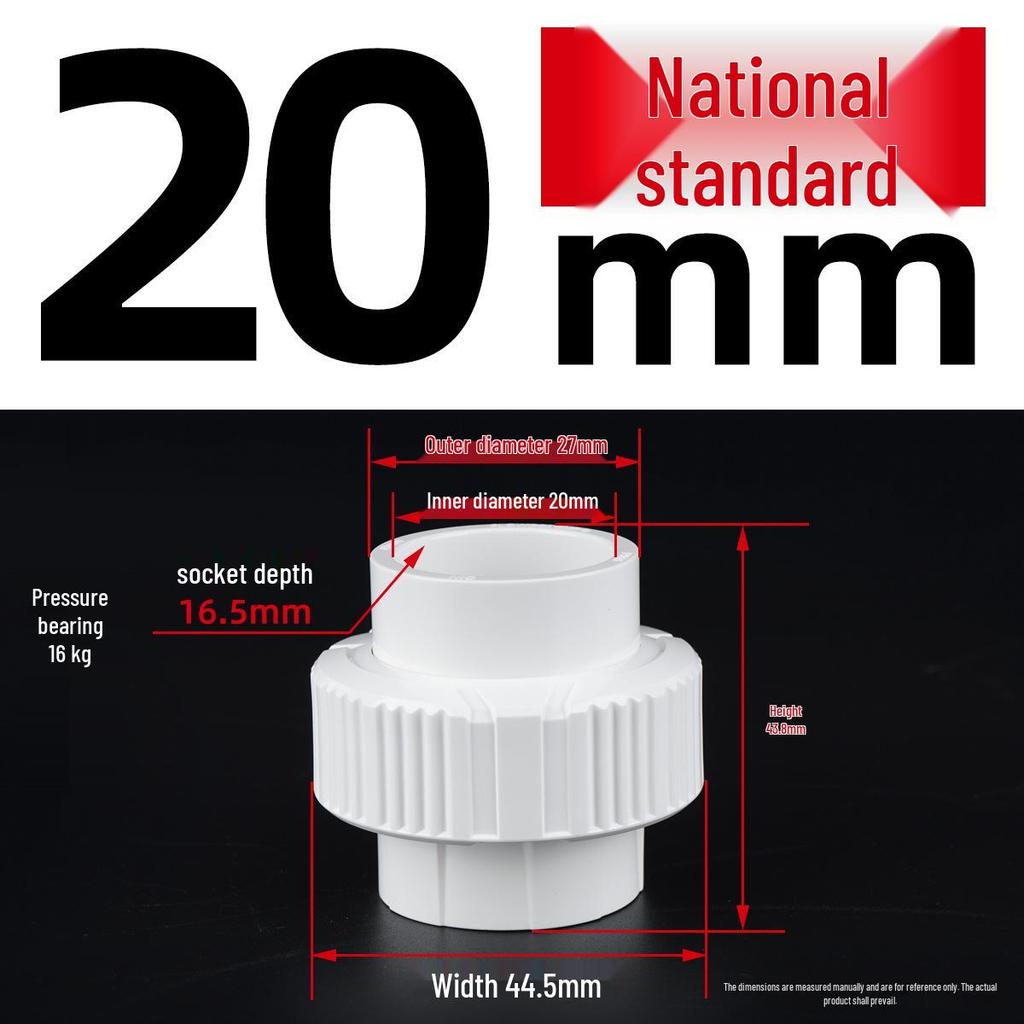 Colorful PVC UPVC Water Pipe Fittings Double Union Quick Connector 4-Point 6-Point