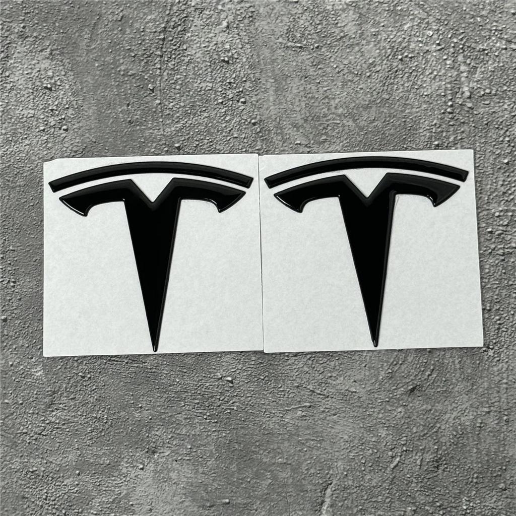 Authentic Tesla Model 3/Y Metal Logo Emblem - Front or Rear Trunk Replacement Kit Exterior Decoration Parts Car Accessory