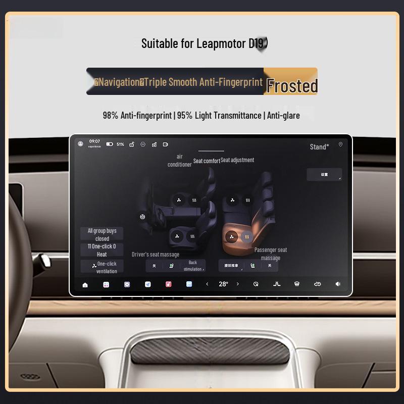 Leapmotor D19 Tempered Screen Protector - Car Interior Accessory