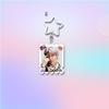7pcs BTS Cute  Stamp Style Keychain, Bangtan Boys Photo Keyring with Star Clasp, Kpop ARMY Fans Bag Charm