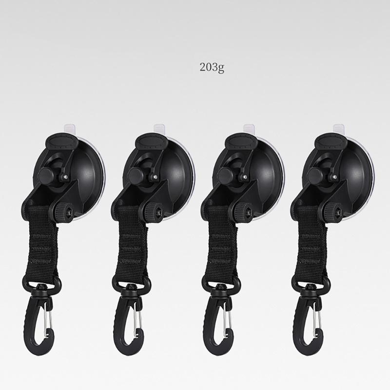 4pcs Weatherproofed Suction Hook Convenient Hanging Hook Car Roof Awnings Hook for Various Outdoor and Indoor Space