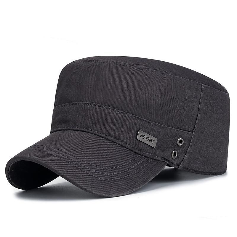 

Hat Men s Sun-Shade Flat-Top Cap Spring and Autumn Dad Casual Peaked Cap Summer Sun Hat Men s Thin Grandpa s Hat Grey Adjustable