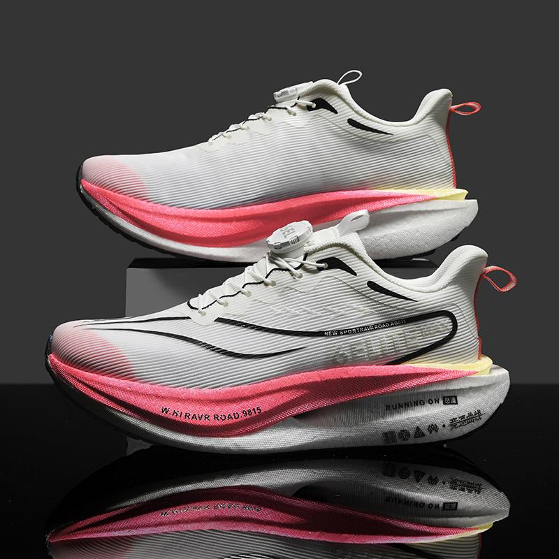 Men Running Shoes Carbon Plate Marathon Speciality Sports Breathable Lightweight Women's Comfortable Nonskid Leisure Sneakers