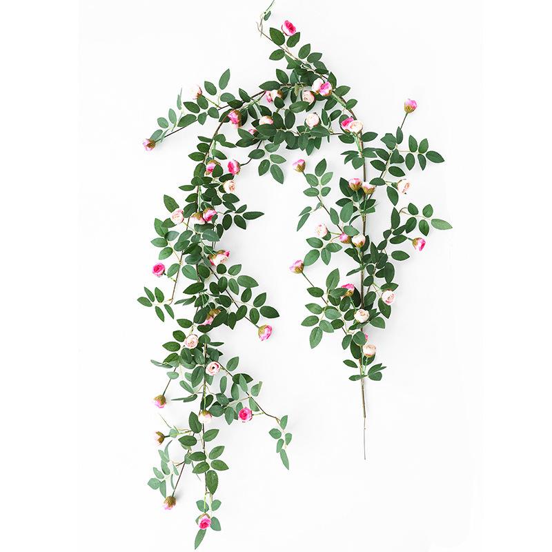 Künstliche Rosenblüten-Ranke für Wand- und Decken Dekoration