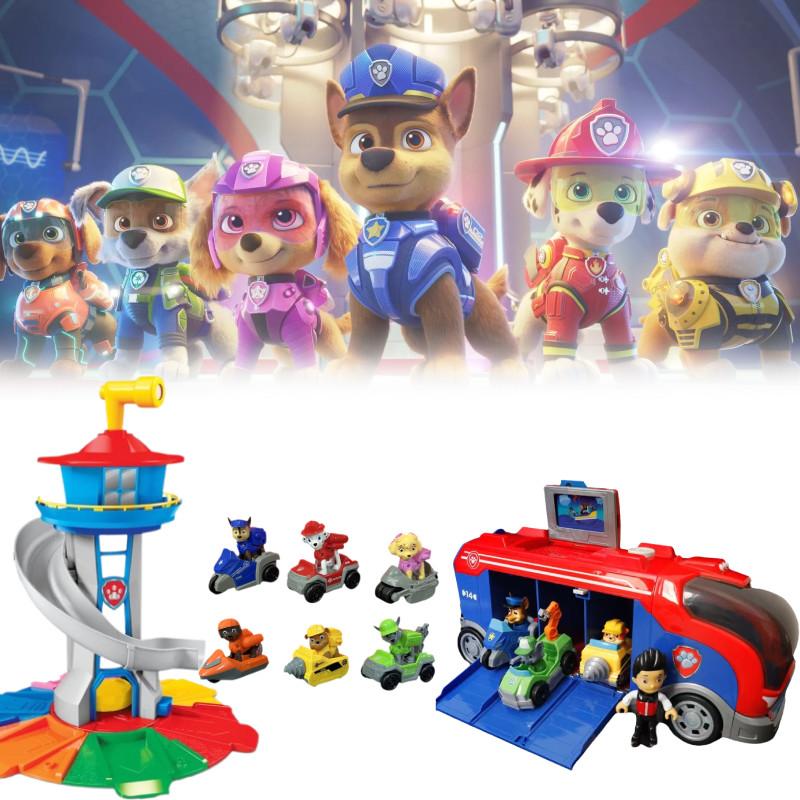 Cute Dog Themed Pullback Bus Toy 32.5cm Bright Colors For Kids Learning Fun