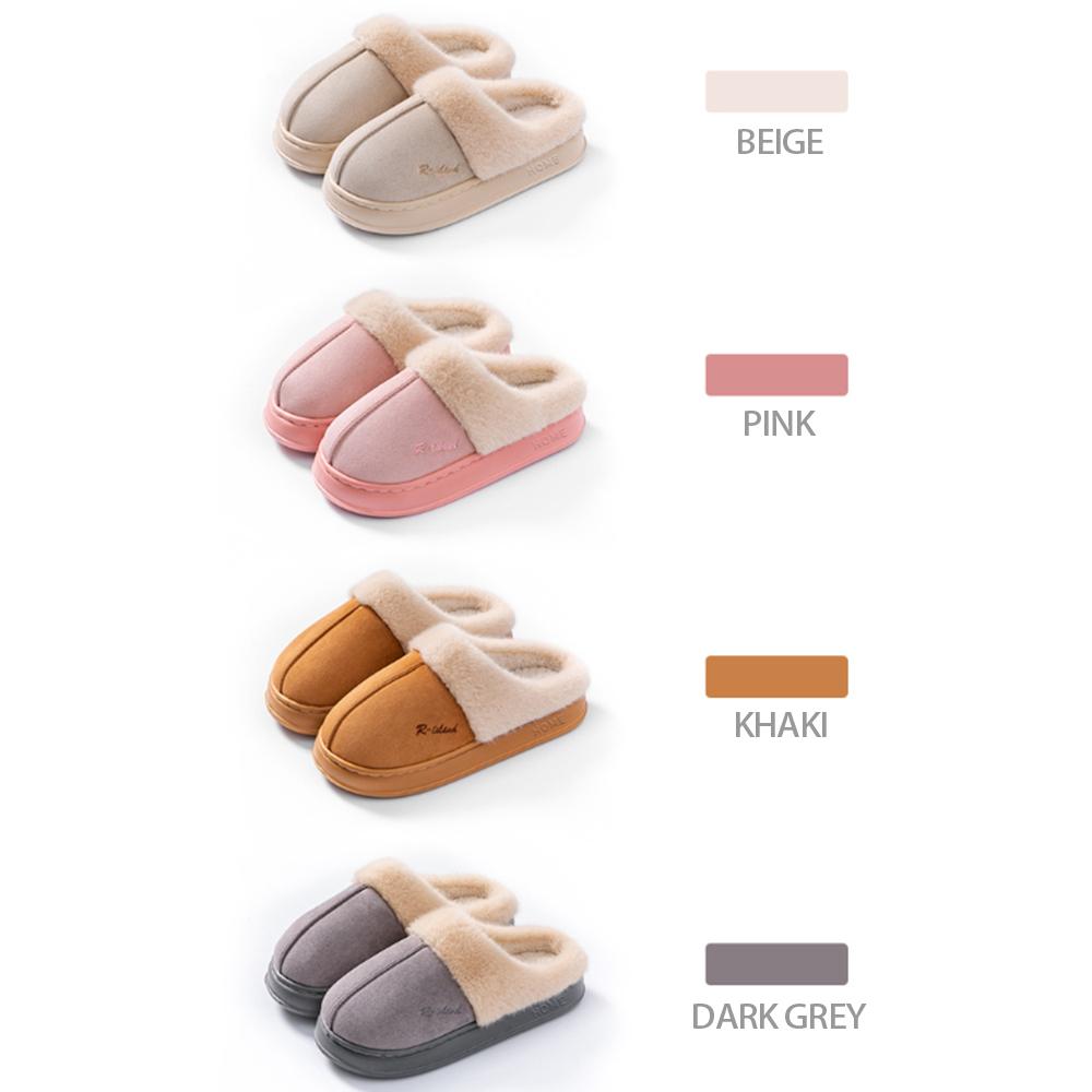 Nuove pantofole in cotone morbido: Pantofole da interno antiscivolo in pelliccia da donna autunno/inverno 2024: comode e calde per uomini e coppie.
