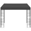 VidaXL Belvédère mural 3x3 m Anthracite Tissu