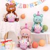 Xiaohongshu Little Bear Cake Decoration Aluminum Foil Balloon for Birthday Party Photos.