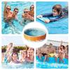 Foldable Non-inflatable Swimming Pool Non-inflatable Ground Swimming Pool Swim Tool with Space-Saving Nylon Design for Outdoor