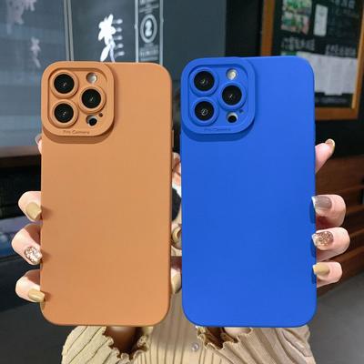 Camera Protection Silicone Phone Case For iPhone 13 Pro Max 11 12 14 Pro Max XR XS Max 7 8 15 Pro Max Soft Shockproof Matte Cover