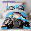 Fire Force  Pattern Bedding,Quilt Set Quilt Cover Pillowcase Home Birthday Gift (1 * Duvet Cover + 2 * Pillowcase, Without Core)